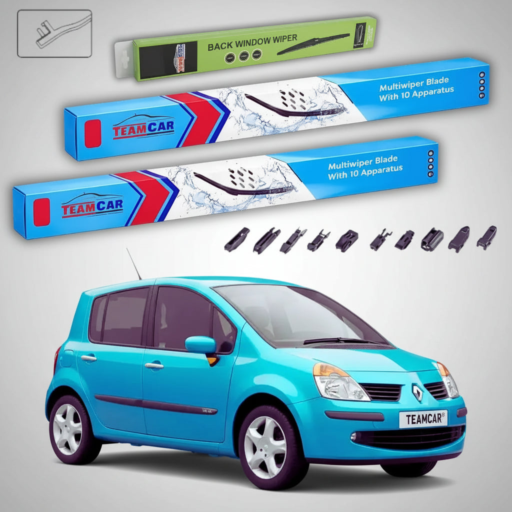 
Ștergătoare Renault Modus Grand Modus 2004-2005 | Set Față și Spate Flat Premium – TeamCar®
