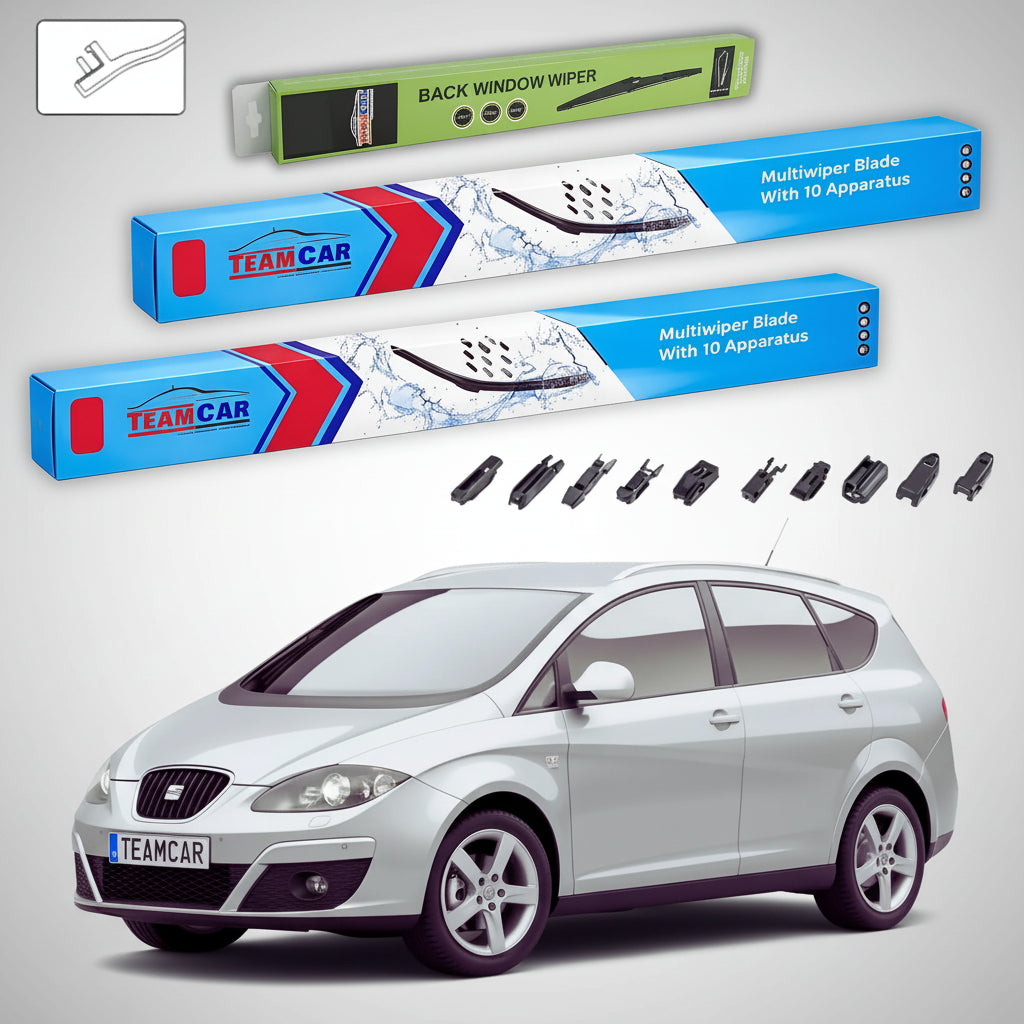 Ablaktörlők Seat Altea XL 5P5 2006-2015 | Első és hátsó ablaktörlő lapos szett – TeamCar®