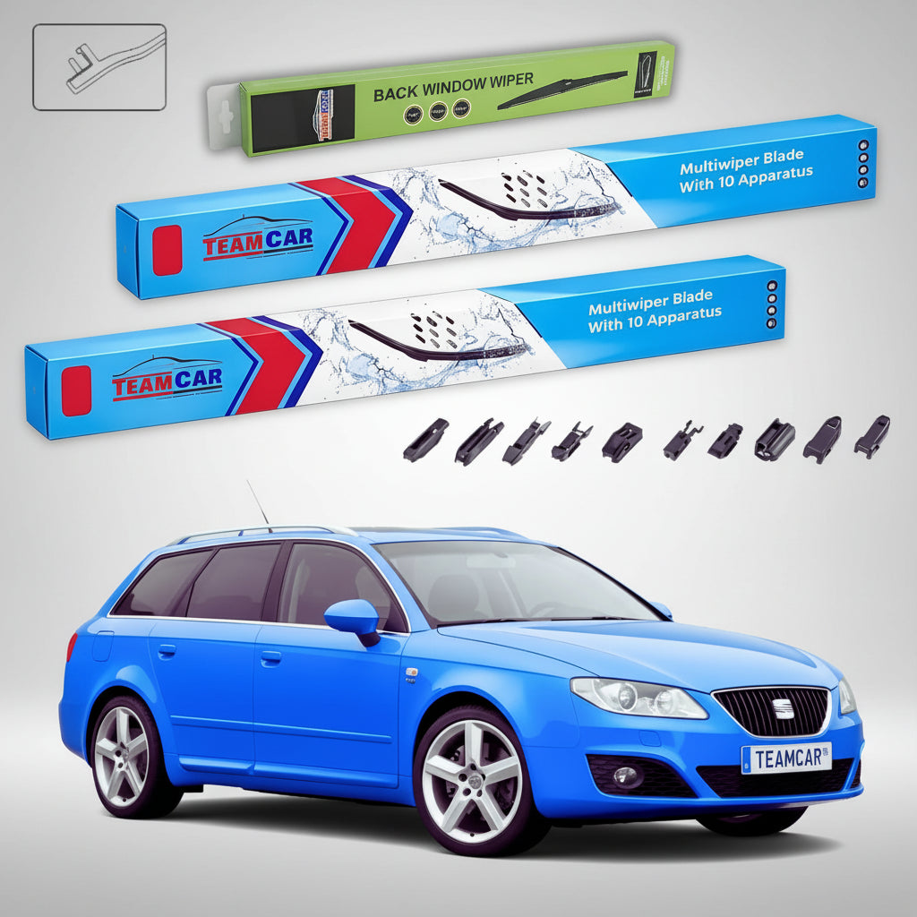 Ștergătoare Seat Exeo ST 3R5 2009-2013 | Set Față și Spate Flat – TeamCar®