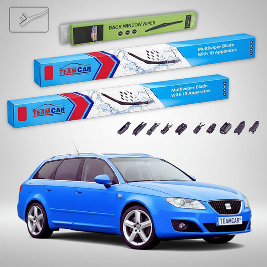 Ștergătoare Seat Exeo ST 3R5 2009-2013 | Set Față și Spate Flat – TeamCar®