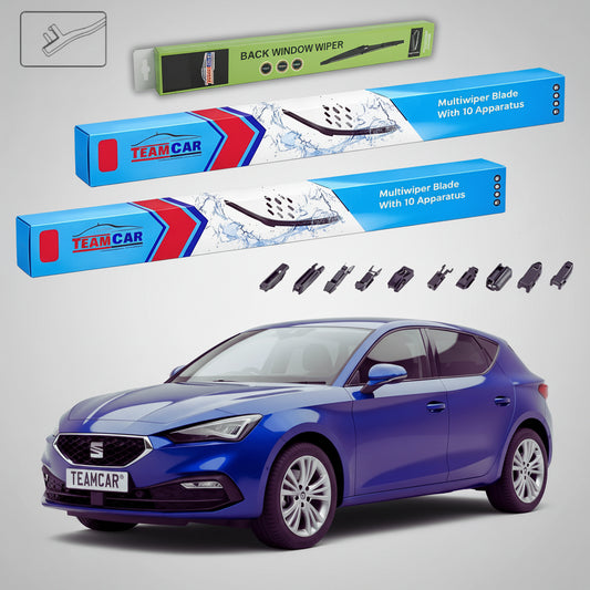 Ștergătoare Seat Leon KL1 2019-prezent | Set Față și Spate Flat – TeamCar®