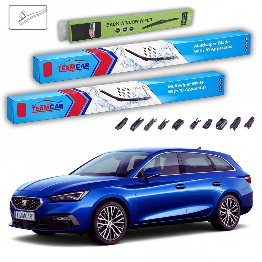 Ablaktörlők Seat Leon Sportstourer KL8 2020-tól napjainkig | Első és hátsó ablaktörlő lapos szett – TeamCar®