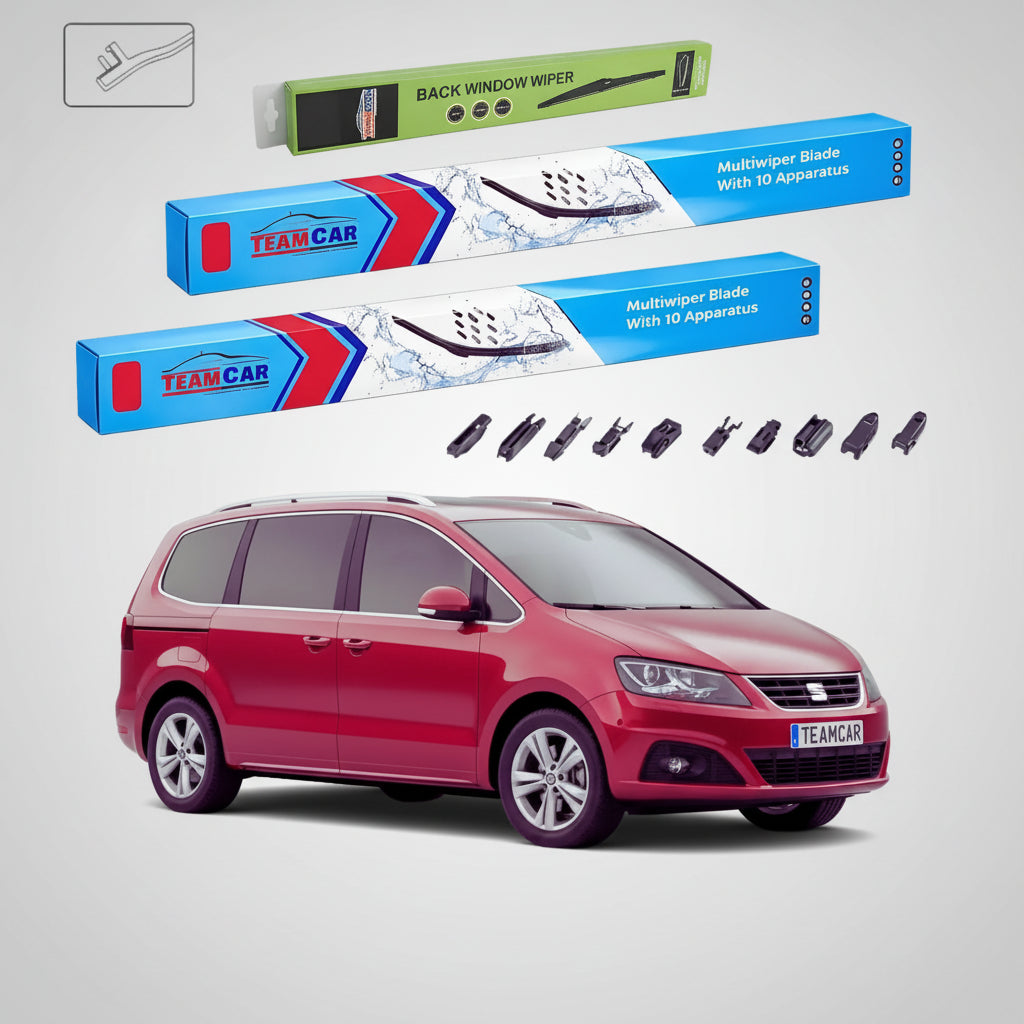 Ablaktörlők Seat Alhambra 710 2010-2022 | Első és hátsó ablaktörlő lapos szett – TeamCar®
