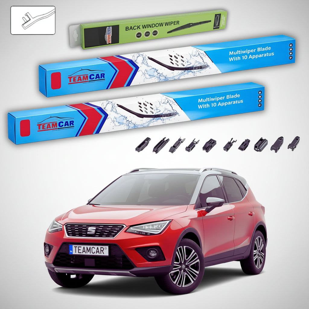 Ablaktörlők Seat Arona KJ7 2017-től napjainkig | Első és hátsó ablaktörlő lapos szett – TeamCar®