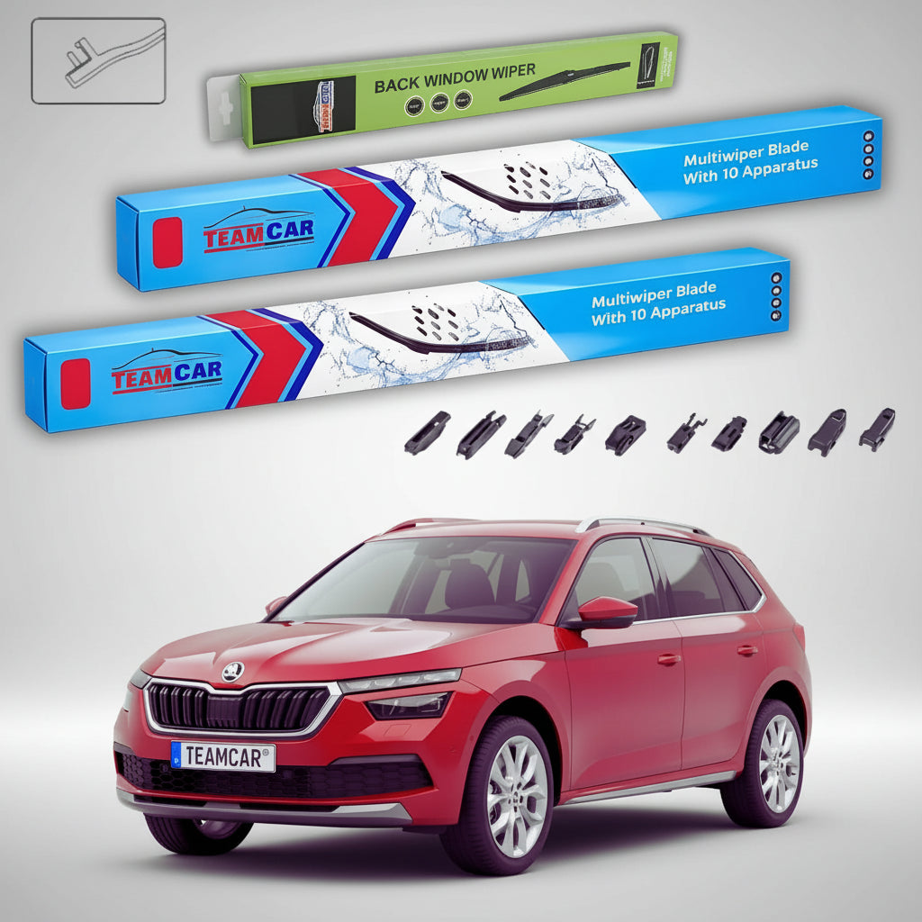 Ablaktörlők Skoda Kamiq NW4 2019-től napjainkig | Első+hátsó, sík kivitel, univerzális – TeamCar®