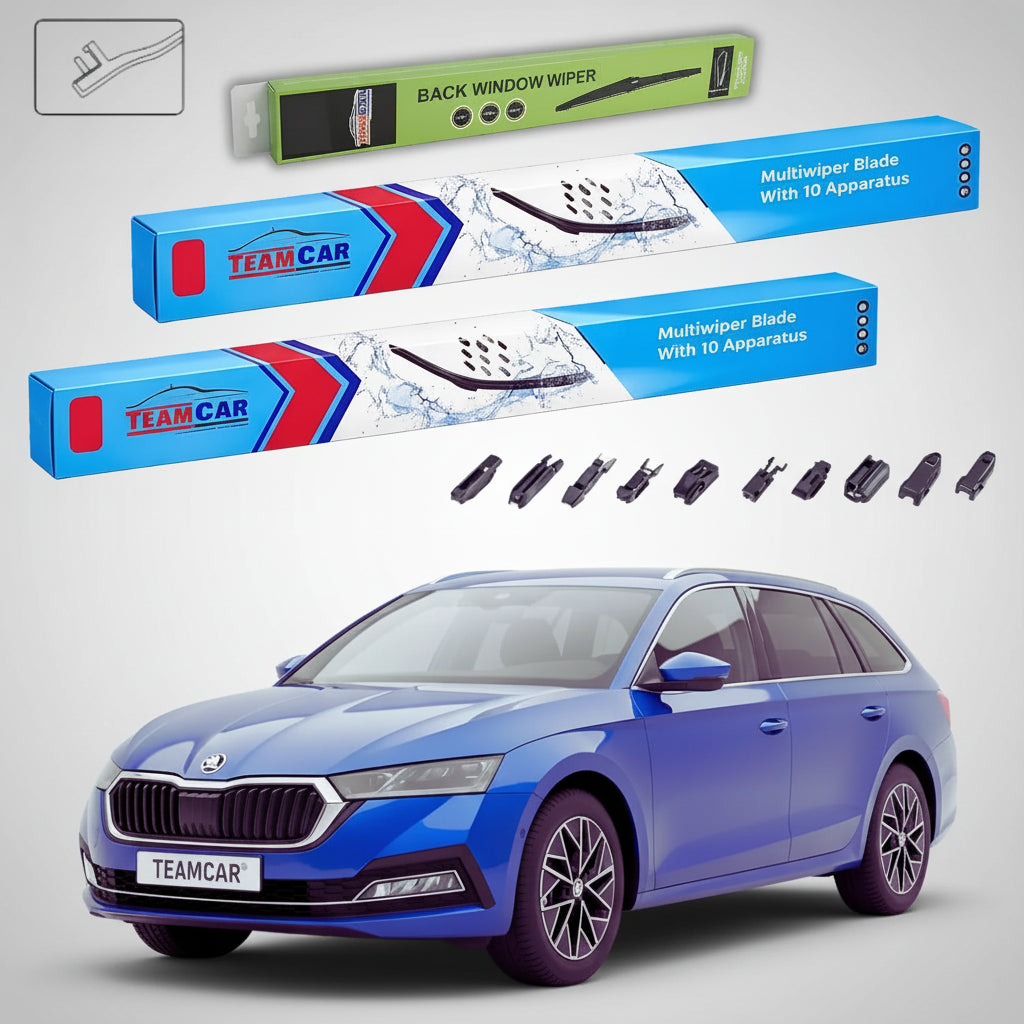 Ștergătoare Skoda Octavia IV Combi NX5 2019-2022 | Set Față+Spate Flat Universal – TeamCar®
