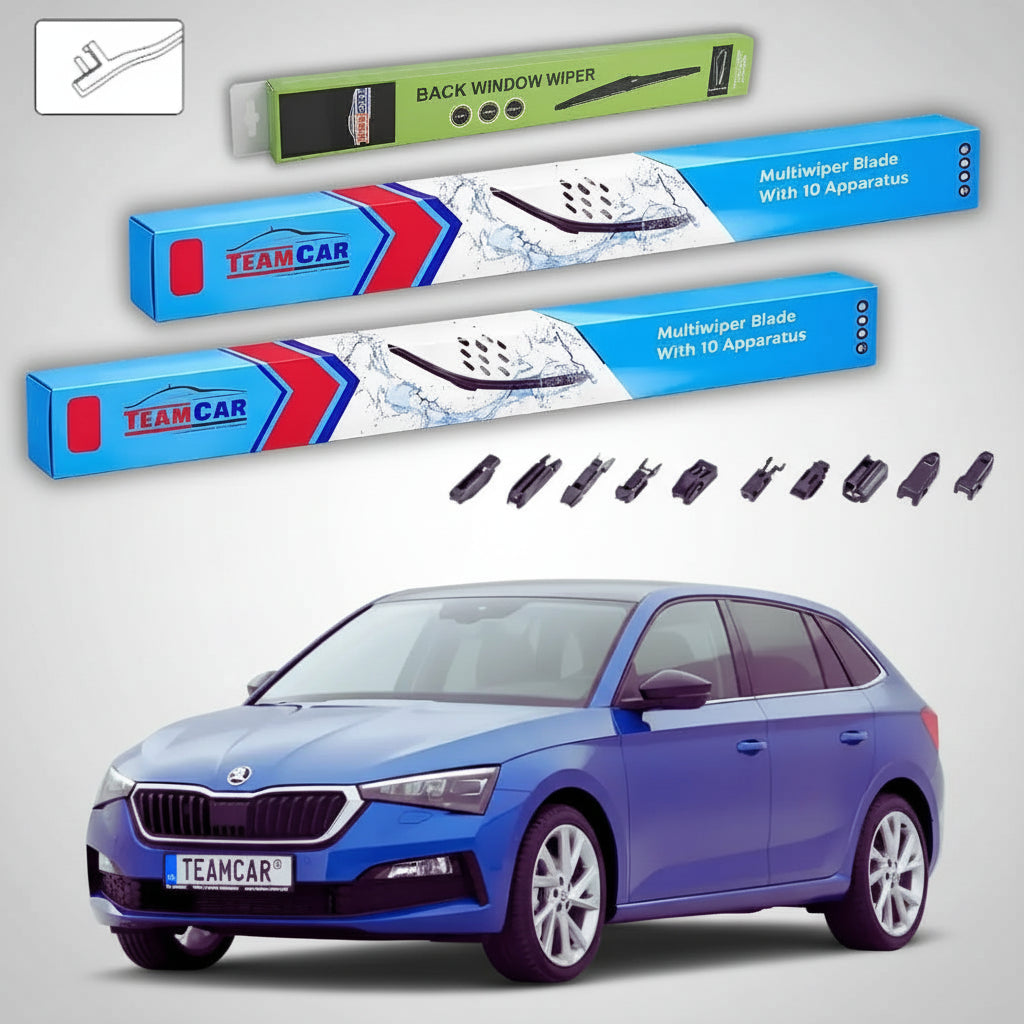 Skoda Scala NW1 ablaktörlők 2019-től napjainkig | Első és hátsó ablaktörlő lapáttal – TeamCar®