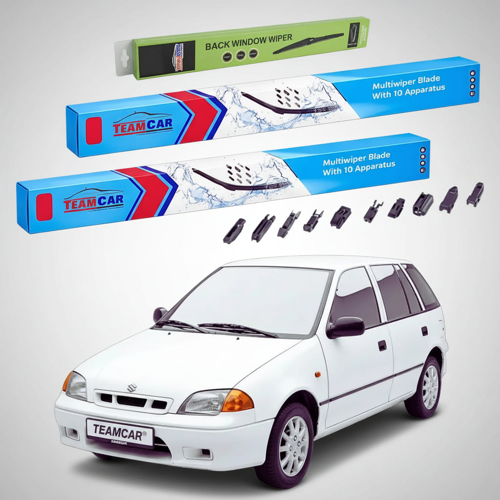 Suzuki Swift MA 5 ajtós ablaktörlők 1996-2003 | Prémium első és hátsó ablaktörlő szett – TeamCar®