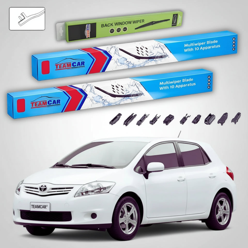 Ștergătoare Toyota Auris E15 Hatchback 2006-2012 | Set Față și Spate Flat Premium – TeamCar®