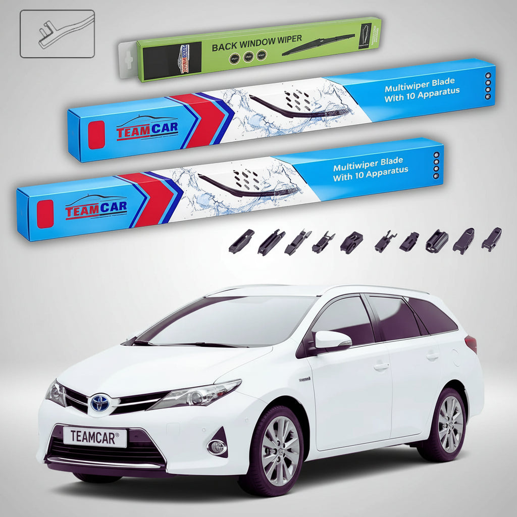 Ștergătoare Toyota Auris E18 Touring Sports Estate 2013-prezent | Set Față și Spate Flat Premium – TeamCar®