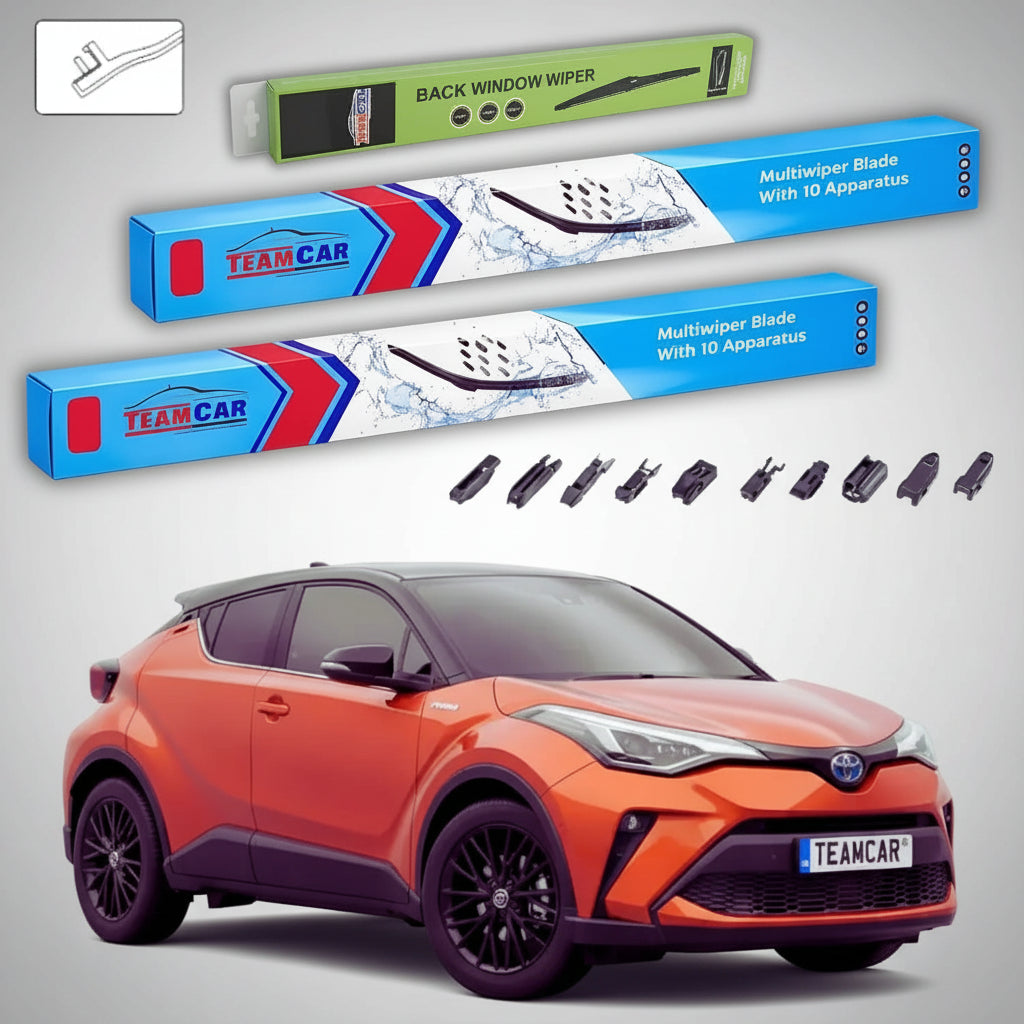 Ștergătoare Toyota C-HR SUV 2016-prezent | Set Față și Spate Flat Premium – TeamCar®