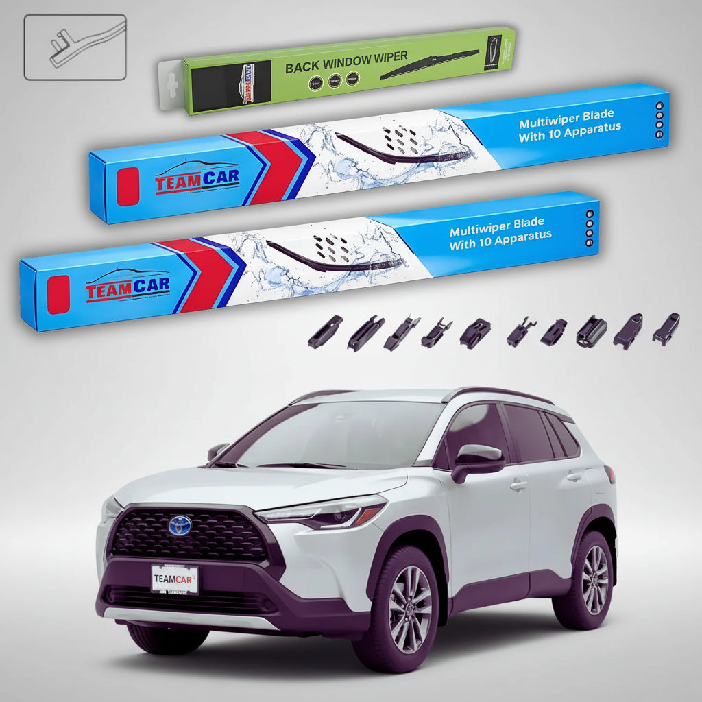 Ștergătoare Toyota Corolla Cross SUV 2020-prezent | Set Față și Spate Flat Premium – TeamCar®