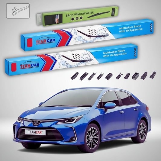 Ștergătoare Toyota Corolla E21 Sedan 2019-prezent | Set Față și Spate Flat Premium – TeamCar®