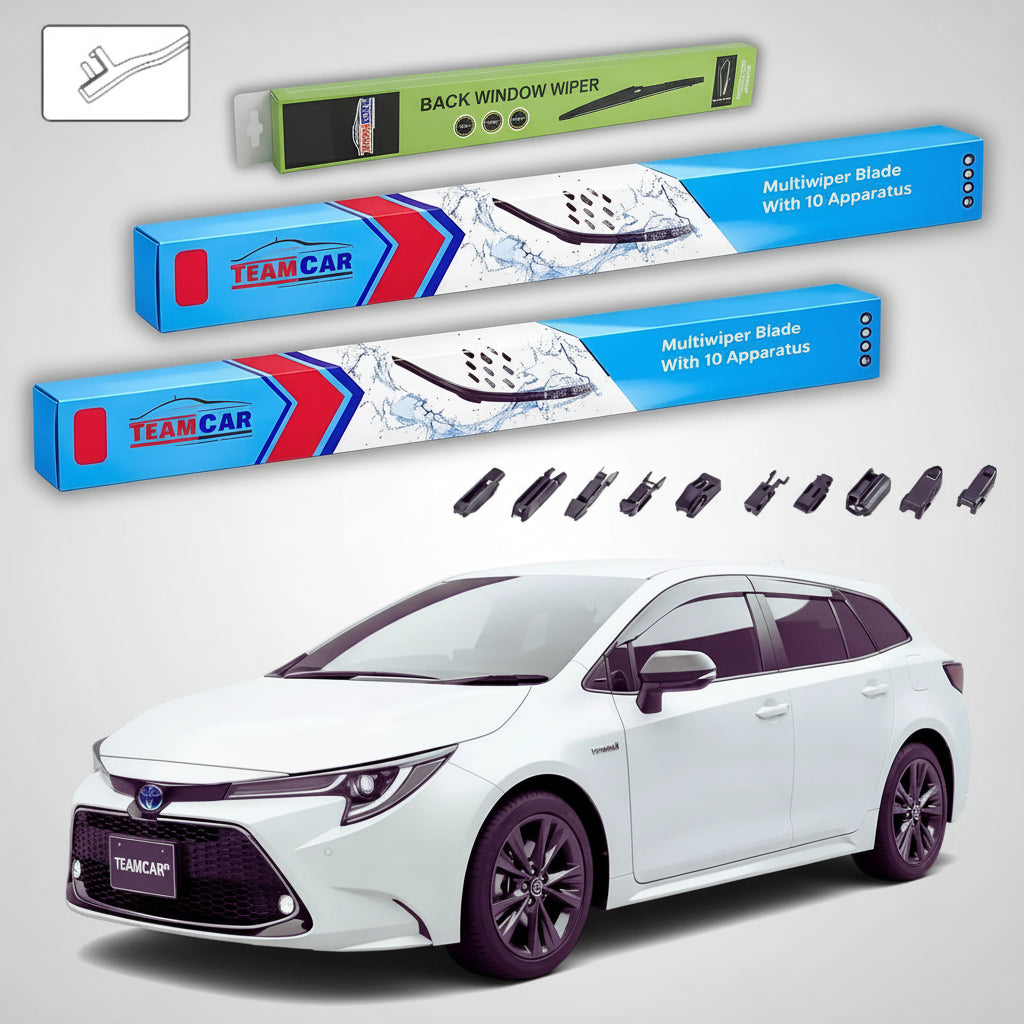 Ștergătoare Toyota Corolla E21 Touring Sports 2019-prezent | Set Față și Spate Flat Premium – TeamCar®