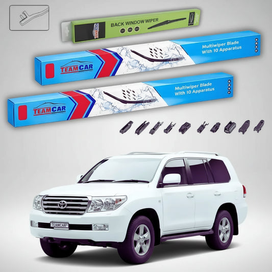 Ștergătoare Toyota Land Cruiser 200 J2 2008-2021 | Set Față și Spate Flat Premium – TeamCar®