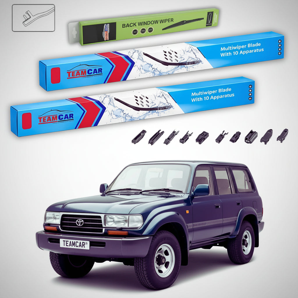 Ștergătoare Toyota Land Cruiser J8 Seria 80 1990-1998 | Set Față și Spate Flat Premium – TeamCar®