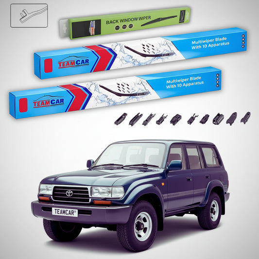 Ștergătoare Toyota Land Cruiser J8 Seria 80 1990-1998 | Set Față și Spate Flat Premium – TeamCar®