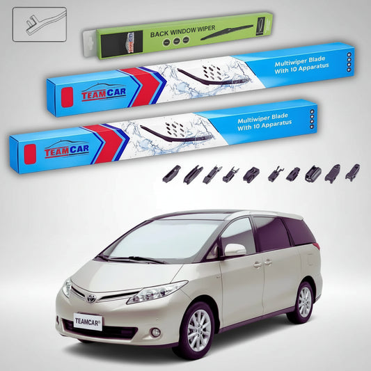 Ștergătoare Toyota Previa XR50 Estima III 2006-prezent | Set Față și Spate Flat Premium – TeamCar®