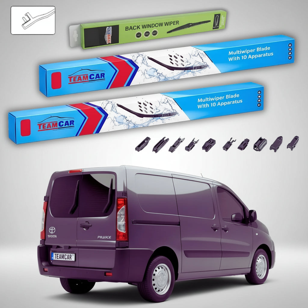 Ștergătoare Toyota Proace I Van 2-Doors 2013-2016 | Set Față și Spate Flat Premium – TeamCar®