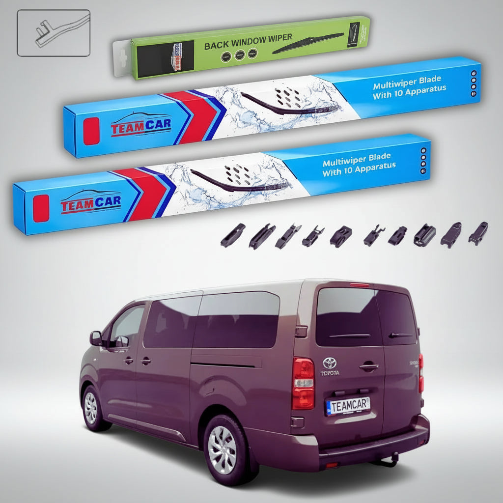 Ștergătoare Toyota Proace II Van 2016-prezent | Set Față și Spate Flat Premium – TeamCar®