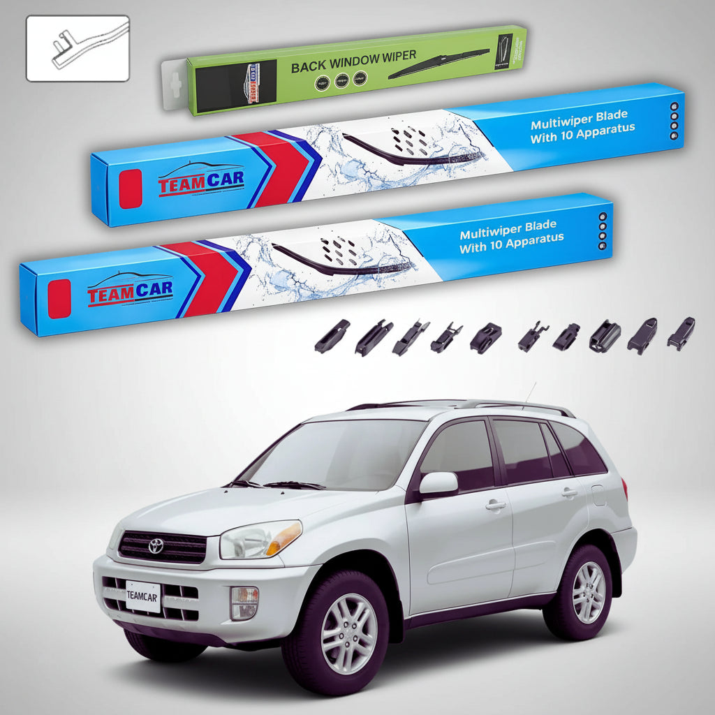 Ștergătoare Toyota RAV4 A1 XA10 1994-2000 | Set Față și Spate Flat Premium – TeamCar®