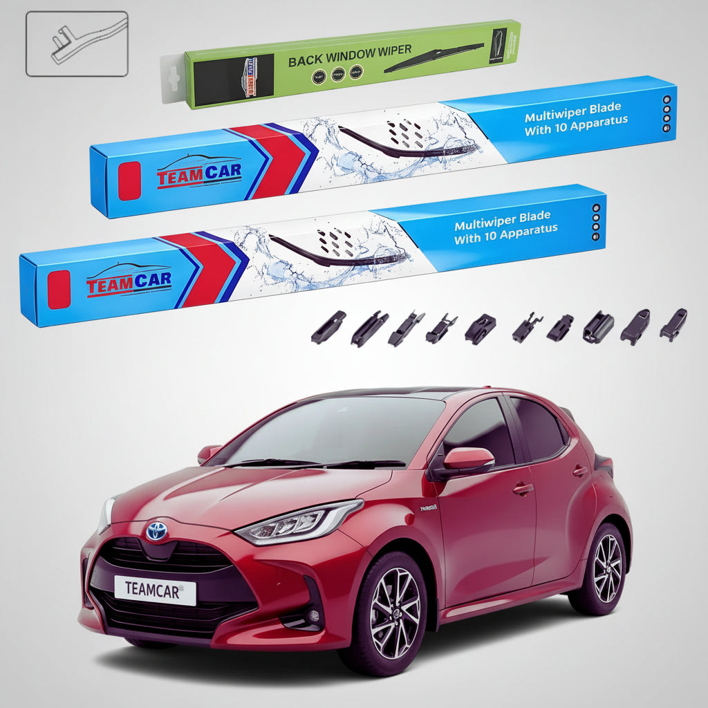 Ștergătoare Toyota Yaris P21 Hatchback 2020-prezent | Set Față și Spate Flat Premium – TeamCar®