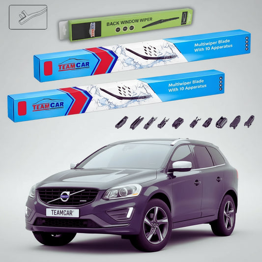 Ștergătoare Volvo XC60 I 156 2010-2017 | Set Față și Spate Flat – TeamCar®