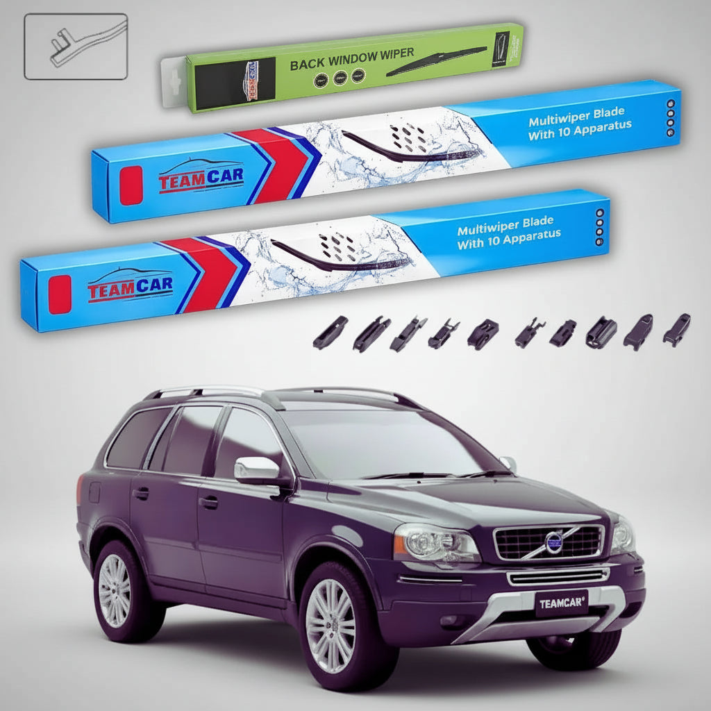 Ștergătoare Volvo XC90 I 2010-2016 | Set Față și Spate Flat – TeamCar®