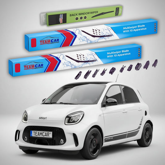 Ștergătoare Smart Forfour 453 2014-2021 | Set Față și Spate Flat Premium – TeamCar®