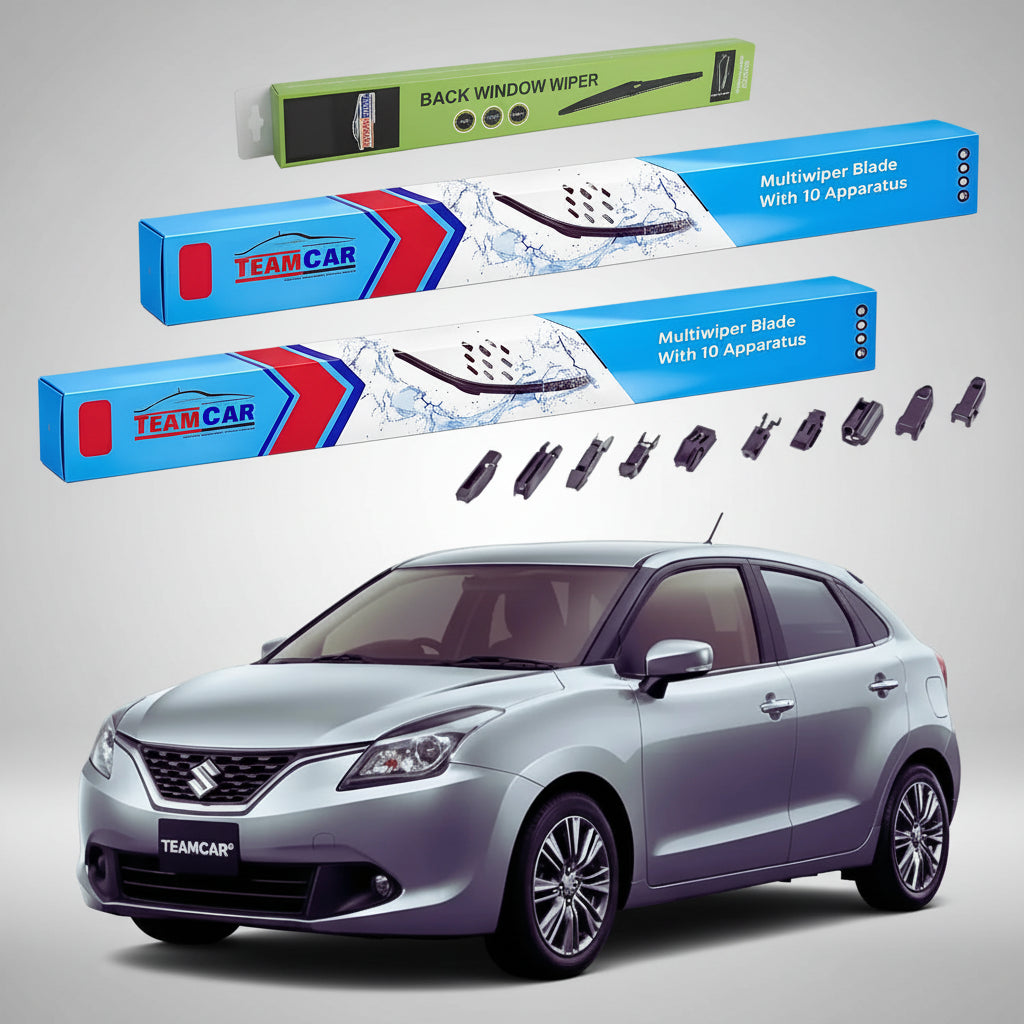 Ștergătoare Suzuki Baleno Hatchback FW/EW 2016+ | Set Față și Spate Flat Premium – TeamCar®