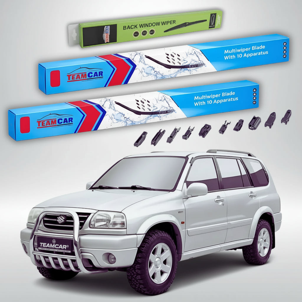 Ablaktörlők Suzuki Grand Vitara I XL-7 HT 1998-2005 | Prémium ablaktörlő szett első és hátsó, lapos kivitelben – TeamCar®