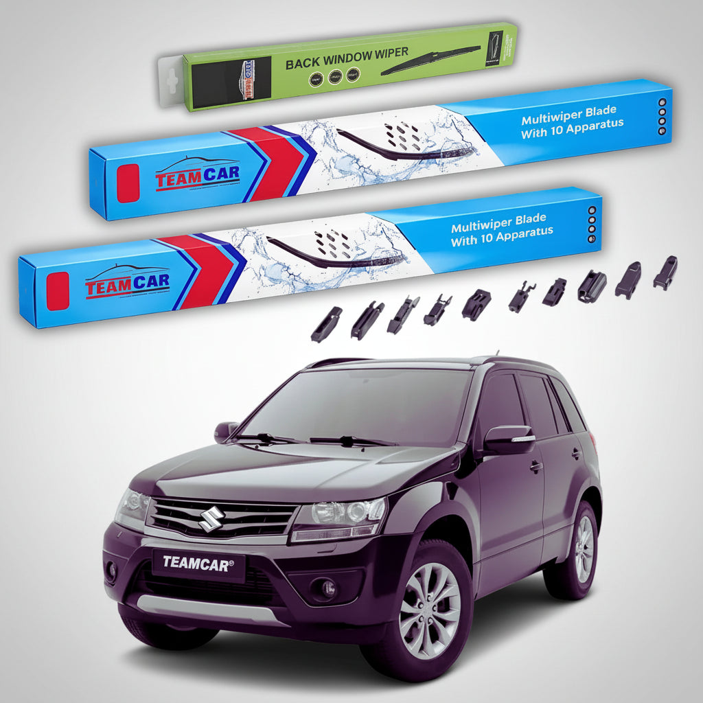 TeamCar® ablaktörlők Suzuki Grand Vitara II JT 5 ajtóshoz (2012–2015) – Első és hátsó szett
