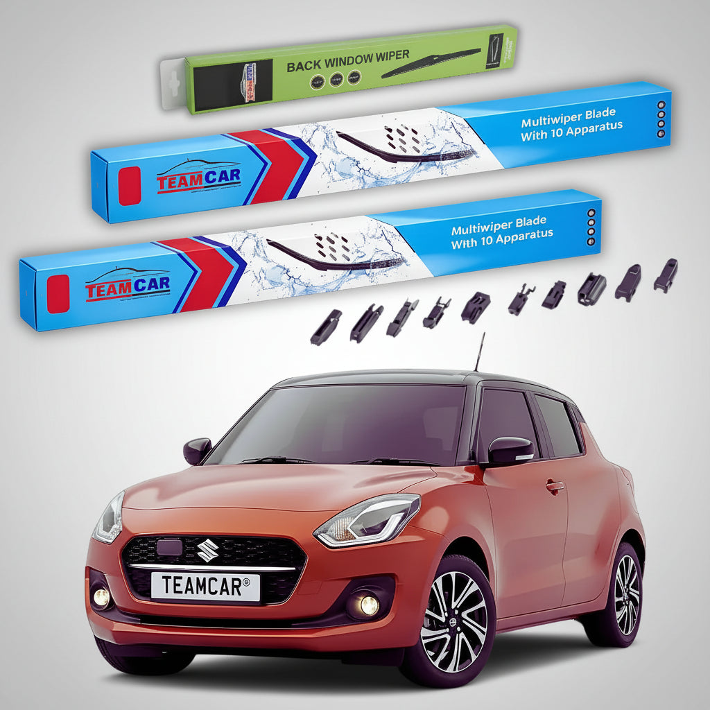 Ștergătoare Suzuki Swift AZ/A2L 2017-2024 | Set Față și Spate Flat Premium – TeamCar®