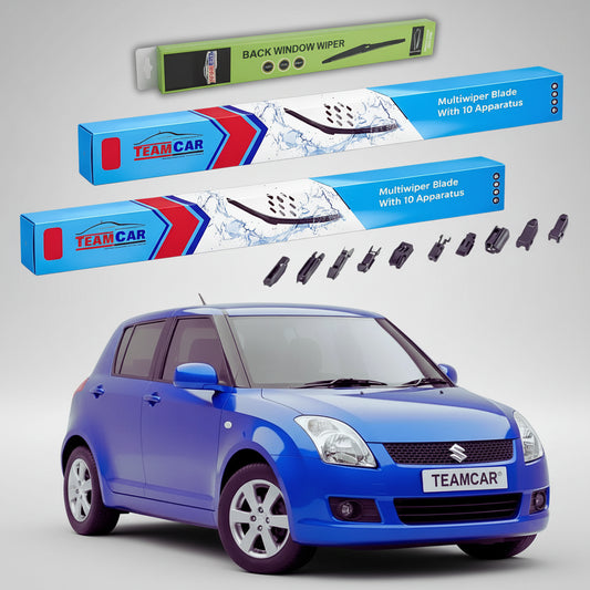Ștergătoare Suzuki Swift MZ/EZ 2005-2010 | Set Față și Spate Flat Premium – TeamCar®