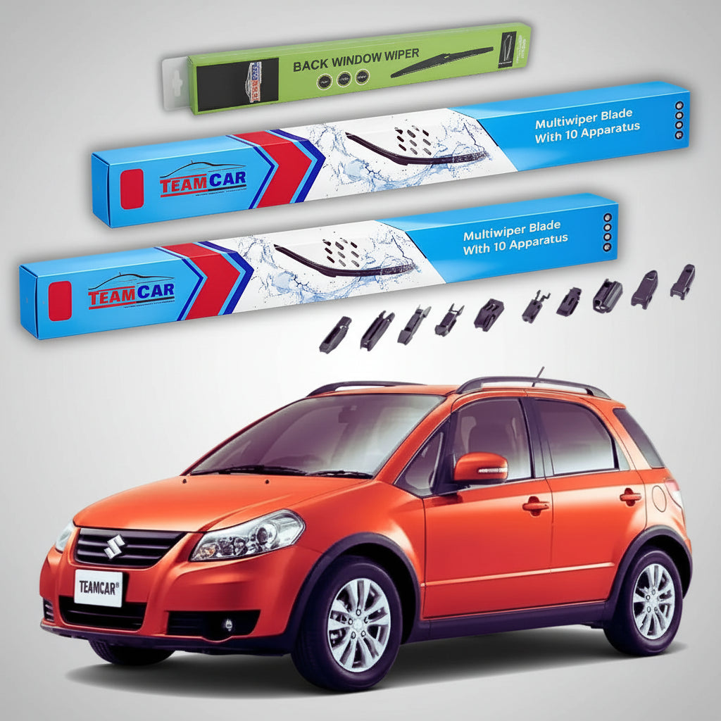 Ștergătoare Suzuki SX4 GY Hatchback 2006+ | Set Față și Spate Flat Premium – TeamCar®