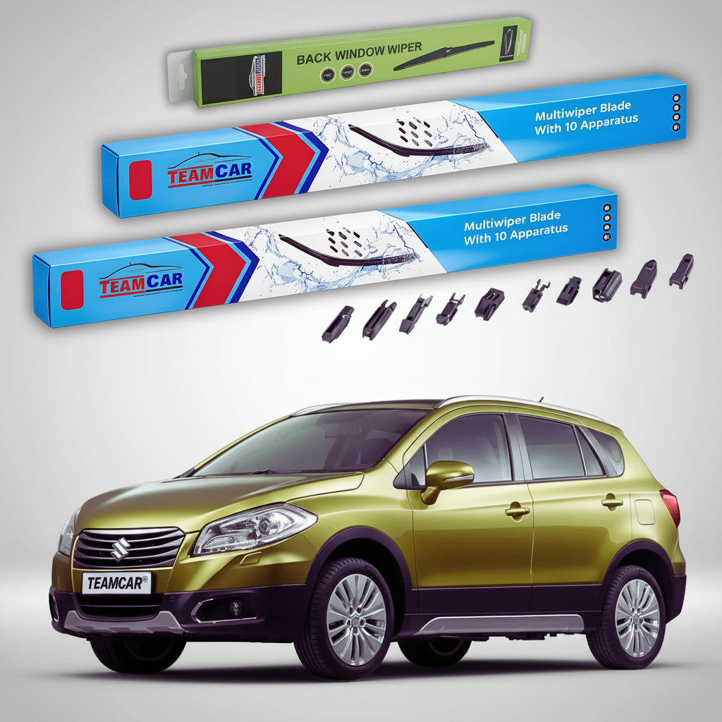 Ștergătoare Suzuki SX4 S-Cross JY 2013-2016 | Set Față și Spate Flat Premium – TeamCar®