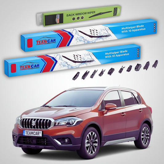Ștergătoare Suzuki SX4 S-Cross JY 2016-2022 | Set Față și Spate Flat Premium – TeamCar®