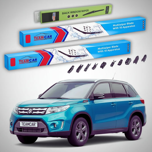 Ștergătoare Suzuki Vitara LY 2015-2018 | Set Față și Spate Flat Premium – TeamCar®