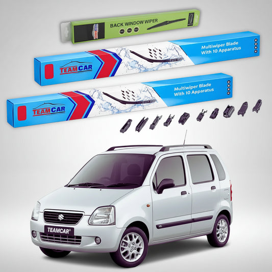 Ștergătoare Suzuki Wagon R+ EM 1997-2000 | Set Față și Spate Flat Premium – TeamCar®