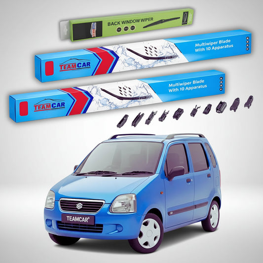 Ștergătoare Suzuki Wagon R+ MM 2000-2007 | Set Față și Spate Flat Premium – TeamCar®