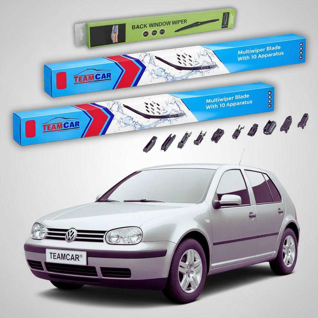 Ștergătoare Volkswagen Golf 4 5 Uși 2002-2003 | Set Față și Spate Flat Premium – TeamCar®