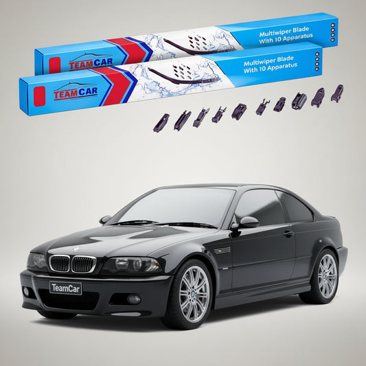 Ștergătoare TeamCar® pentru BMW M3 Coupe (E46) 2000–2006 – Set Față Flat Premium