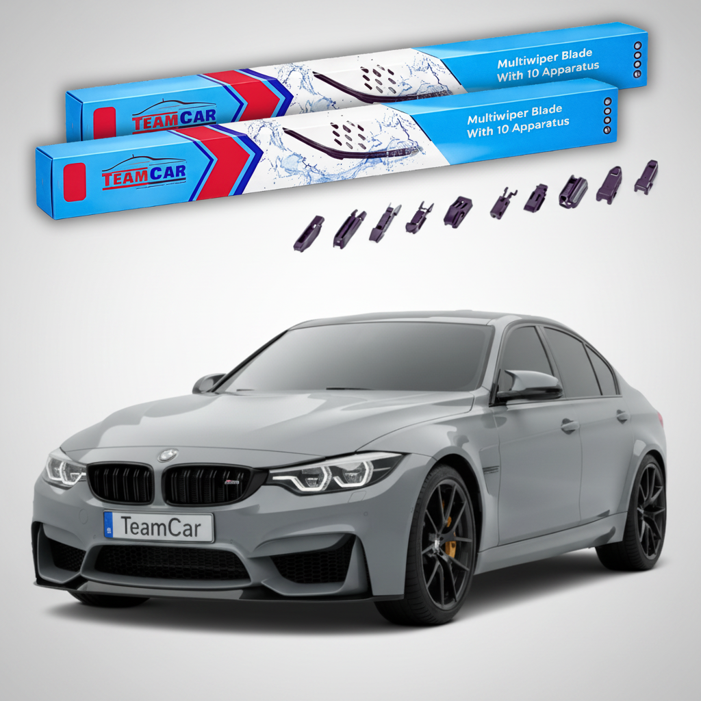 Ștergătoare TeamCar® pentru BMW M3 Sedan (F80) 2014–2018 – Set Față Flat Premium