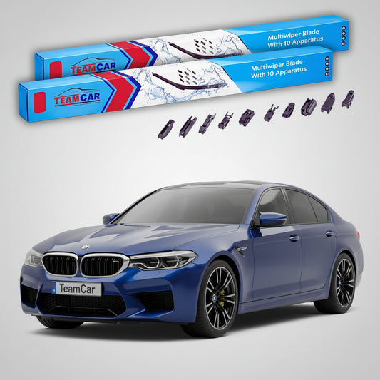 Ștergătoare TeamCar® pentru BMW M5 (F90) 2017–2023 – Set Față Flat Premium