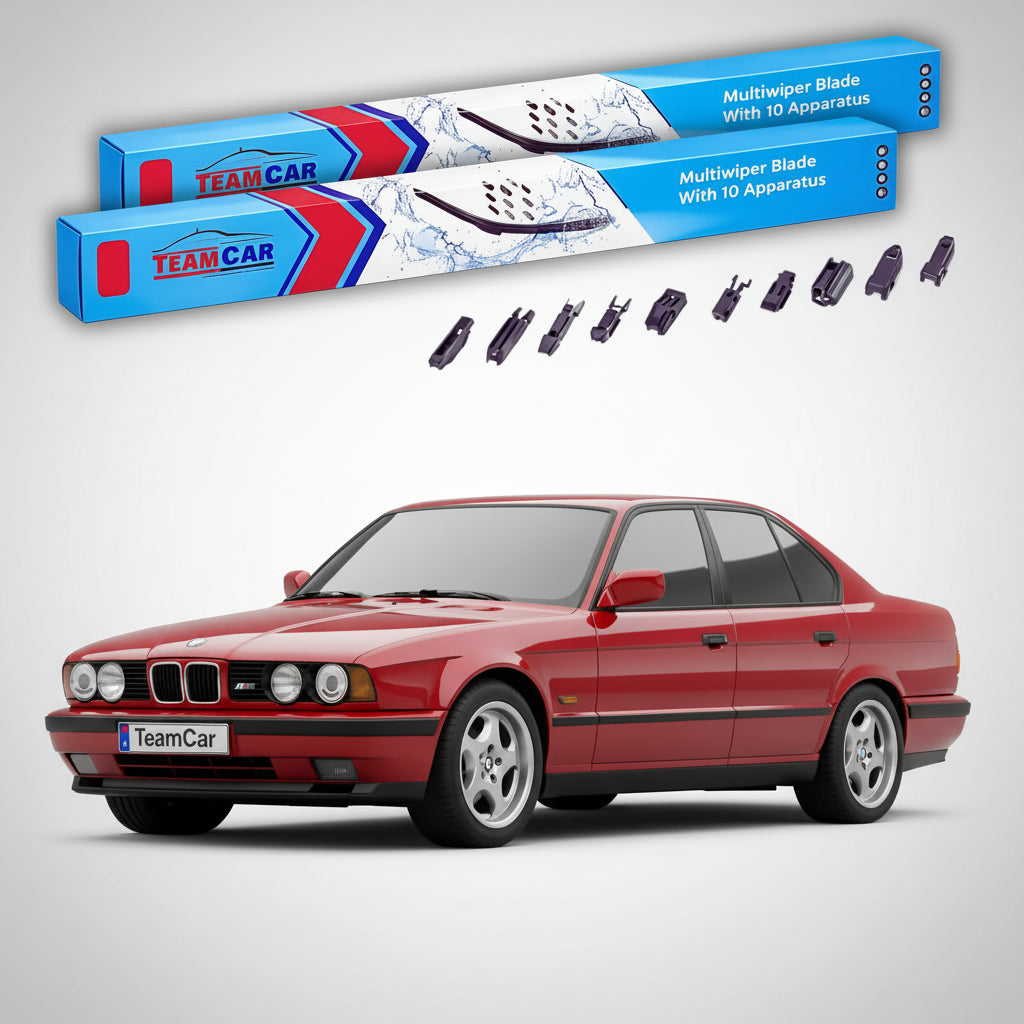 Ștergătoare TeamCar® pentru BMW M5 Sedan (E34) 1988–1995 – Set Față Flat Premium