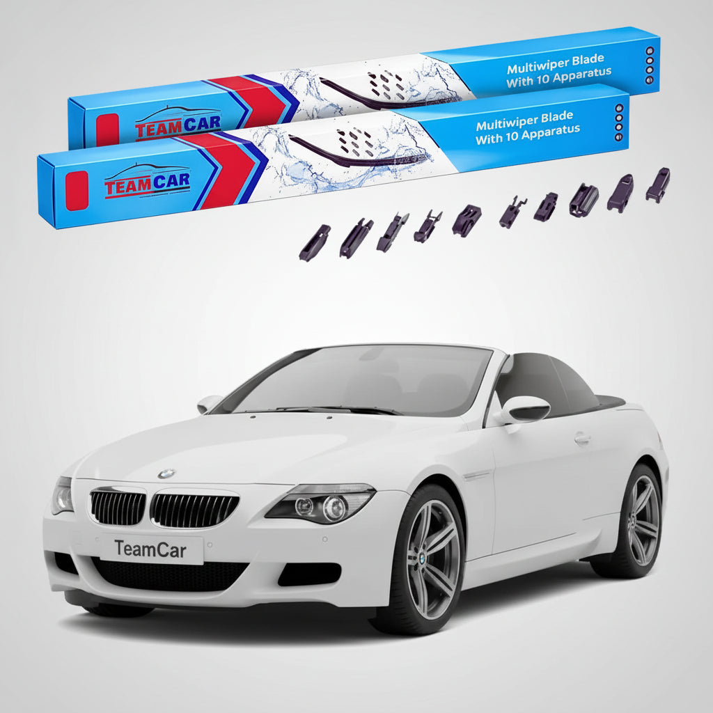 Ștergătoare TeamCar® pentru BMW M6 Cabriolet (E64) 2006–2010 – Set Față Flat Premium