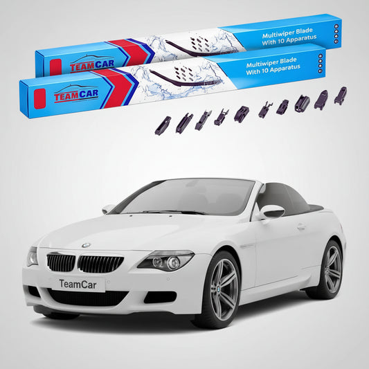 Ștergătoare TeamCar® pentru BMW M6 Cabriolet (E64) 2006–2010 – Set Față Flat Premium