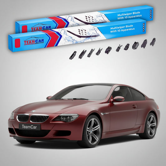 Ștergătoare TeamCar® pentru BMW M6 Coupe (E63) 2005–2010 – Set Față Flat Premium