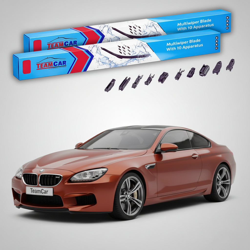 Ștergătoare TeamCar® pentru BMW M6 Coupe (F13) 2013–2017 – Set Față Flat Premium