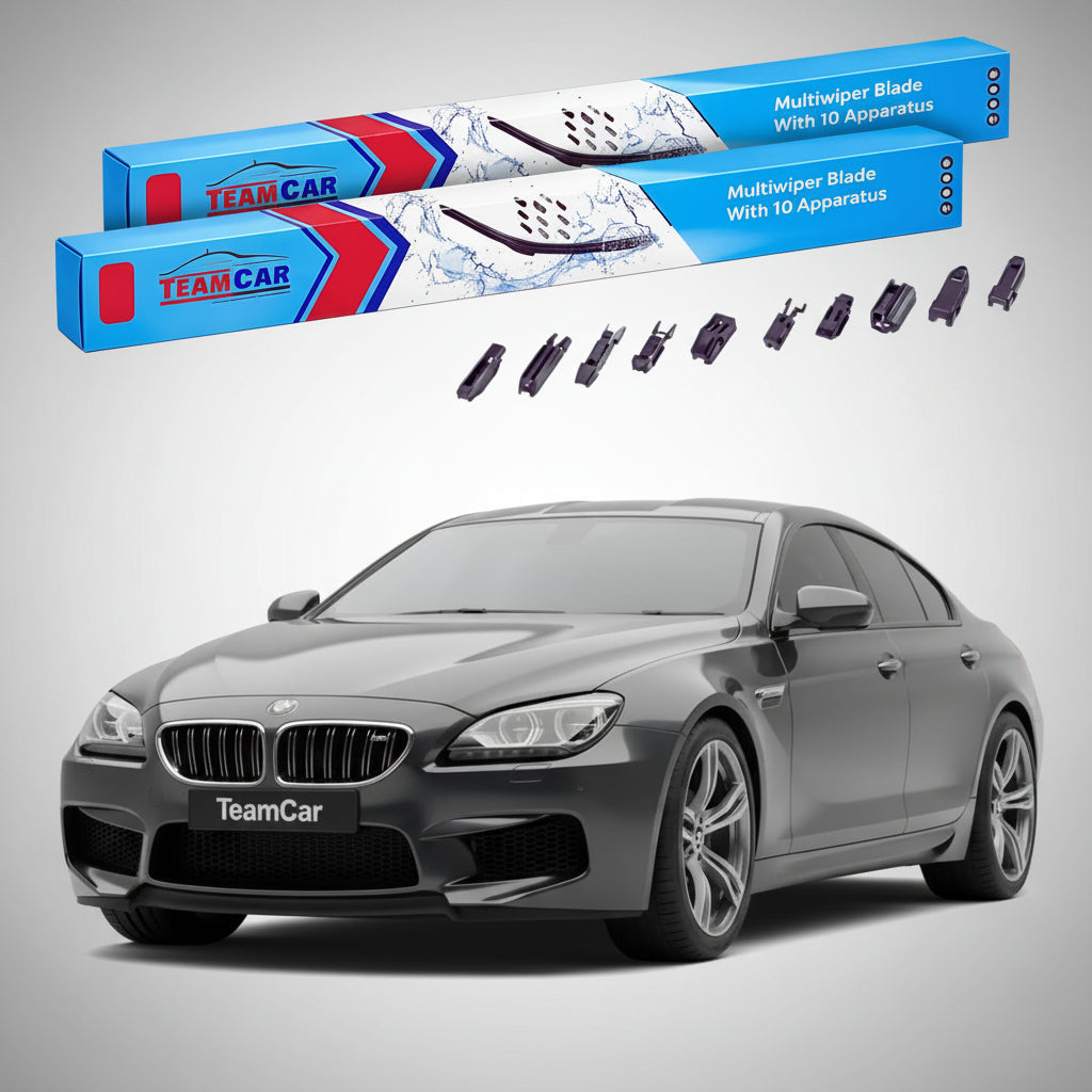 Ștergătoare TeamCar® pentru BMW M6 Gran Coupe (F06) 2012–2018 – Set Față Flat Premium
